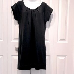 Diane Von Furstenberg‎ Black Cap Sleeve Shift Dress Size 10
